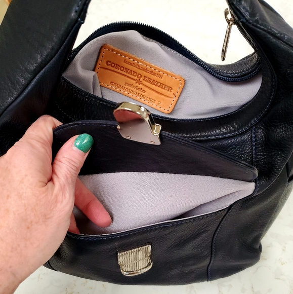 ❗NWOT👜 🔐 Coronado Leather Concealment hobo bag - Picture 10 of 11